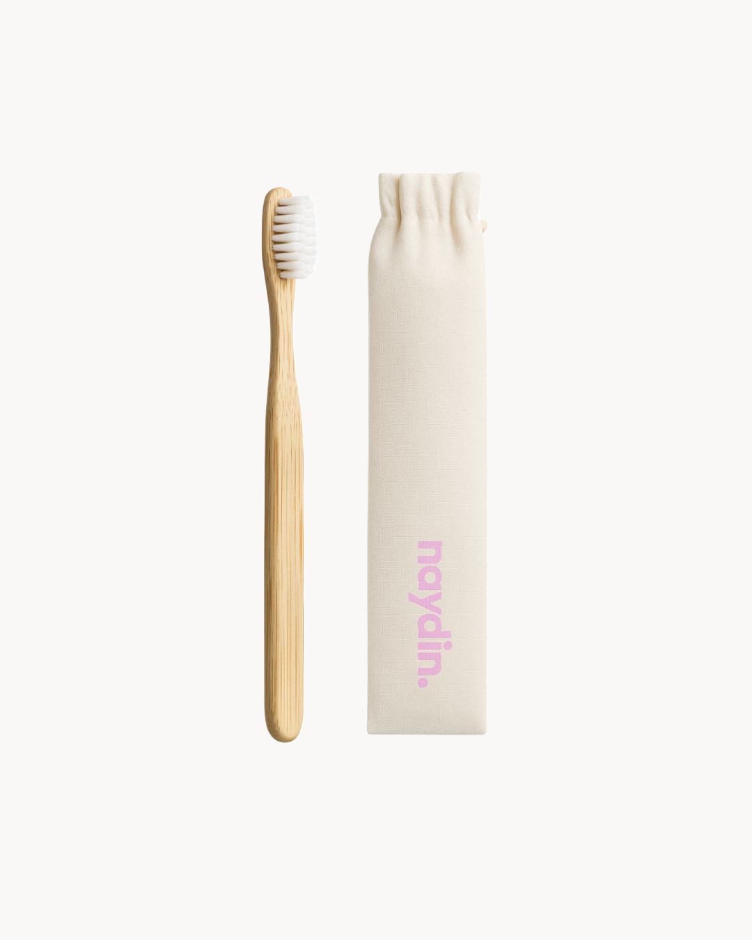 Bamboo Toothbrush (Medium Bristles) + Travel Bag