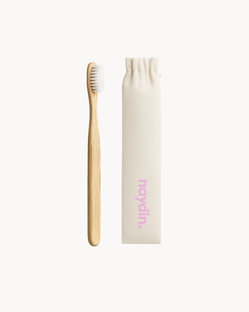 Bamboo Toothbrush (Medium Bristles) + Travel Bag
